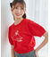 キャットジャカード半袖ニット