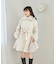 2wayフェイクファーカラーフレアコート