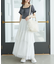 ティアードヘムラインスカート