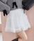 シアーギャザーフリルミニスカパン