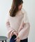 2WAY肩リボン透かしニット