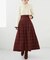 バックレースアップフレアスカート