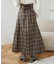バックレースアップフレアスカート