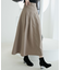 バックレースアップフレアスカート