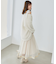 裾ベロアチュールスカート