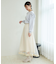 裾ベロアチュールスカート
