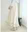 裾ベロアチュールスカート