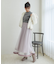 裾ベロアチュールスカート