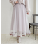 裾ベロアチュールスカート