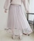 裾ベロアチュールスカート