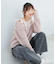 ◎レースリボンオフショルニット