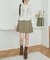 ベルトセットプリーツミニスカパン
