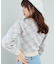 プチリボンチェックニット
