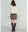 裾フリンジミニスカート