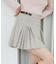 サイドベルトプリーツミニスカパン