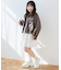 2wayリボンバイカラーブルゾン