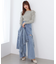 クルーネックパワショルトップス