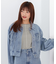 クルーネックパワショルトップス