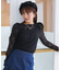 クルーネックパワショルトップス