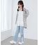 フラップレースルーズシルエットシャツ