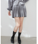 ニットプリーツミニスカパン