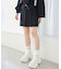 ニットプリーツミニスカパン