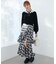 フリルデザインスリットスカート
