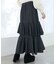フリルデザインスリットスカート