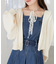 レース×チェーンネックレス
