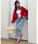 リボンビジューデニムパンツ