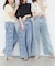 リボンビジューデニムパンツ