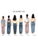 リボンビジューデニムパンツ
