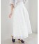 ハイウエストバックレースアップスカート