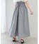 ハイウエストバックレースアップスカート