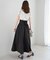 ハイウエストバックレースアップスカート