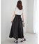 ハイウエストバックレースアップスカート