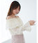 ティアードフリルオフショルブラウス