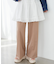 センタープレスタックワイドパンツ