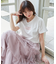 パール付きクロップドロゴTシャツ