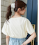 パール付きクロップドロゴTシャツ