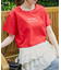 パール付きクロップドロゴTシャツ