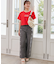 パール付きクロップドロゴTシャツ
