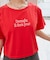パール付きクロップドロゴTシャツ