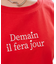 パール付きクロップドロゴTシャツ
