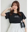 パール付きクロップドロゴTシャツ