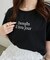パール付きクロップドロゴTシャツ
