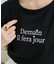 パール付きクロップドロゴTシャツ