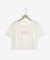 パール付きクロップドロゴTシャツ