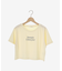 パール付きクロップドロゴTシャツ