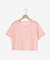 パール付きクロップドロゴTシャツ